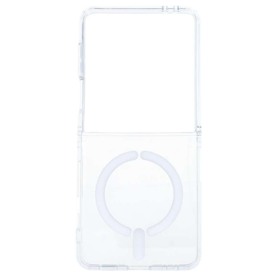 Funda Transparente Logo Compatible con Magsafe para Samsung Galaxy Z Flip 7