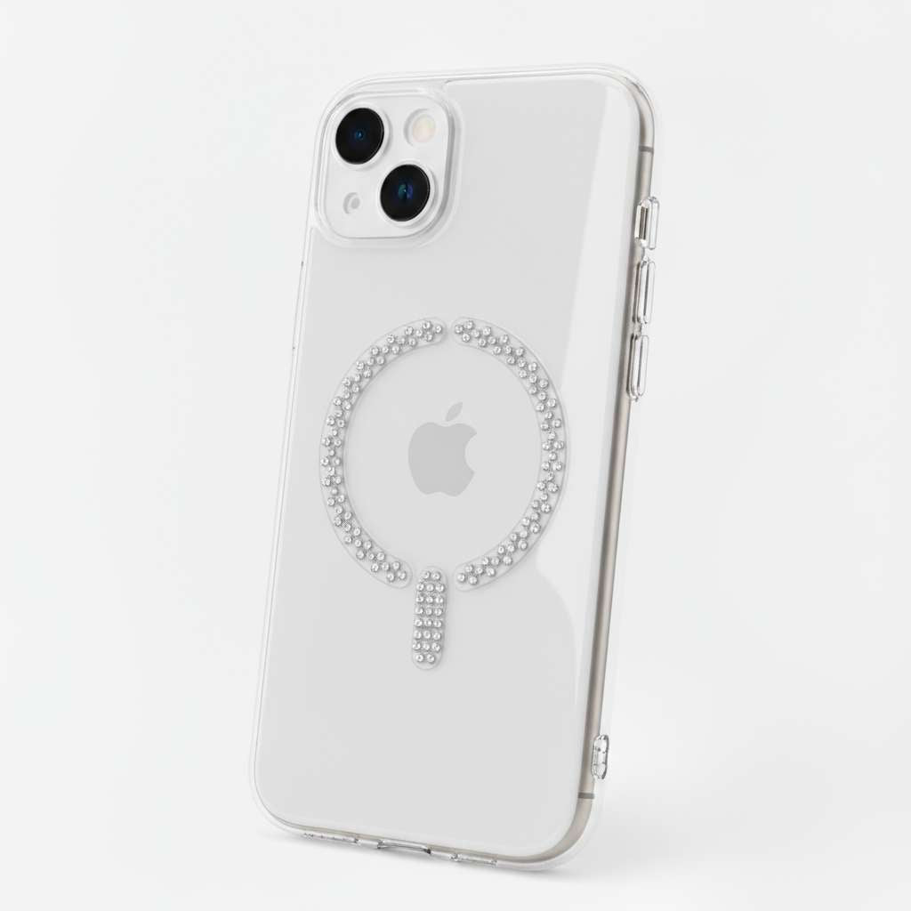 Funda Antiyellow Compatible con MagSafe con Brillantes para iPhone 14 Plus
