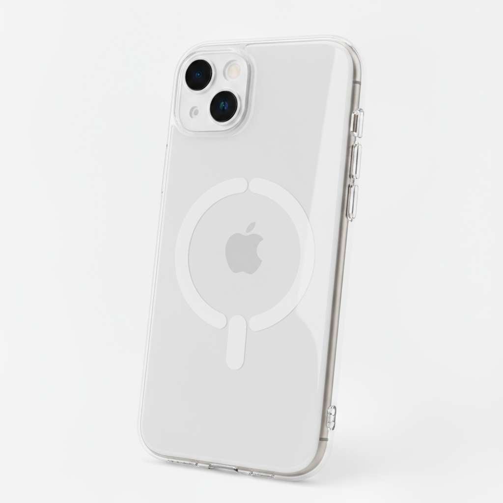 Funda Transparente Logo Compatible con Magsafe para iPhone 15