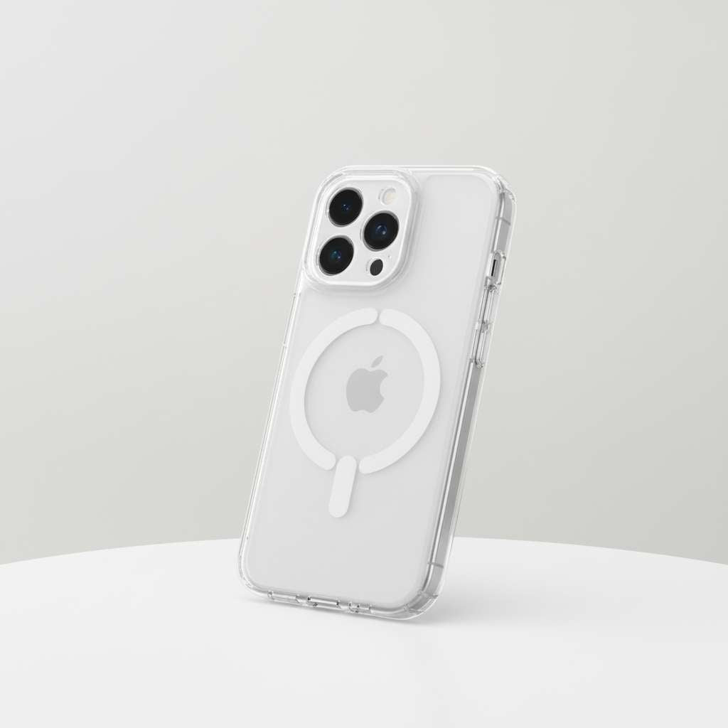 Funda Transparente Antiyellow Compatible con MagSafe para iPhone 15 Pro Max