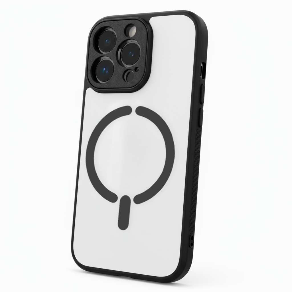 Funda Bumper Compatible con Magsafe con Cubre cámara para iPhone 16 Pro Max