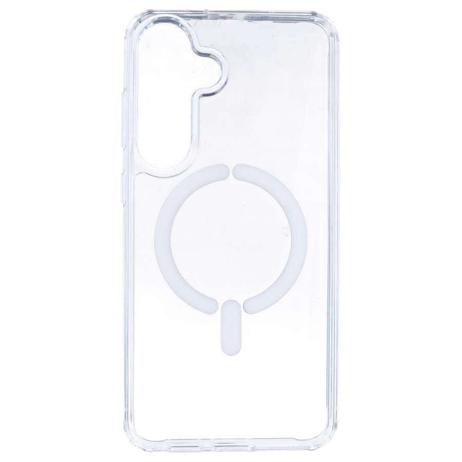 Funda Transparente Logo Compatible con Magsafe para Samsung Galaxy S25