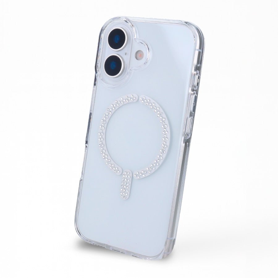 Funda Antiyellow Compatible con MagSafe con Brillantes para iPhone 16