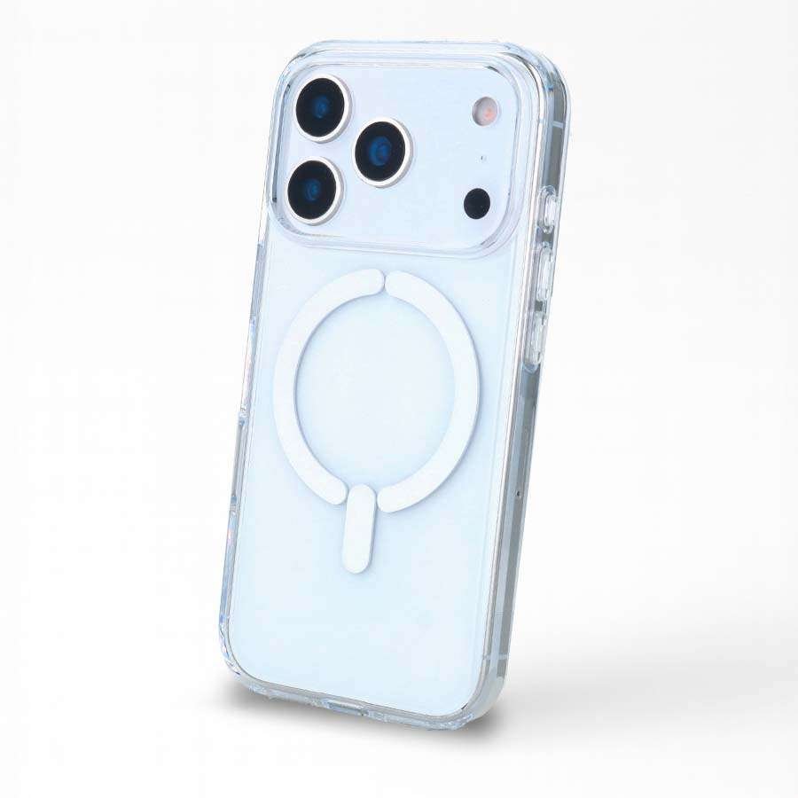 Funda Transparente Logo Compatible con Magsafe para iPhone 17 Pro