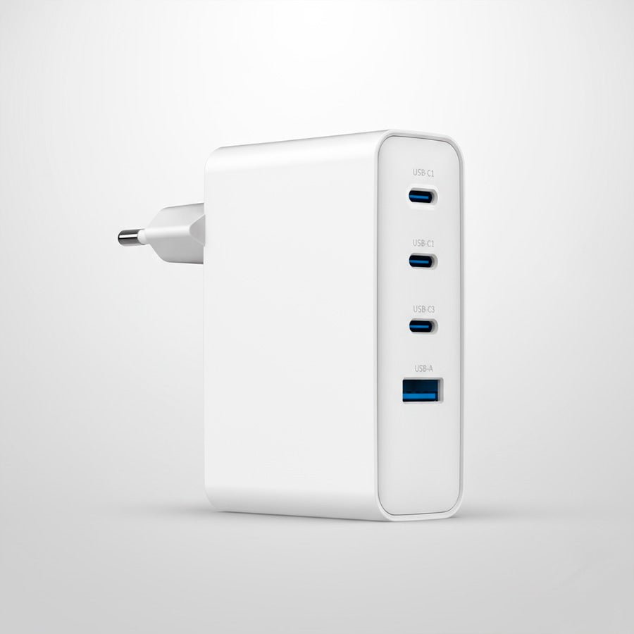 Cargador - Enchufe 3xTipo C + USB - 100W