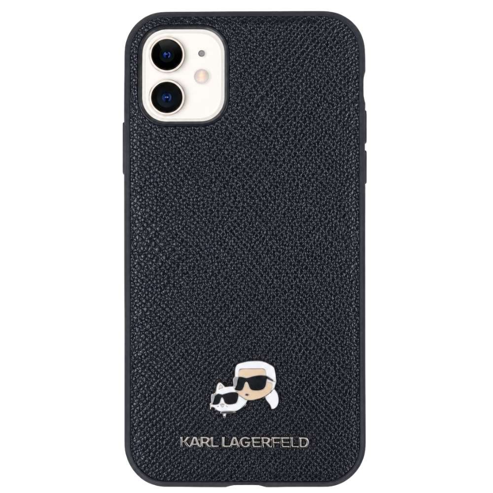 Funda Karl Lagerfeld negra para iPhone 11, colaboración La Casa de las Carcasas x Karl Lagerfeld