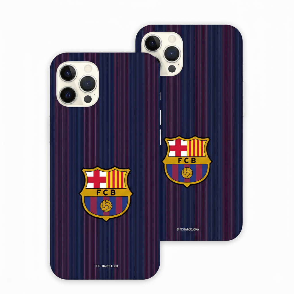 Funda Tough Oficial FC Barcelona - Fondo Oscuro Rayas
