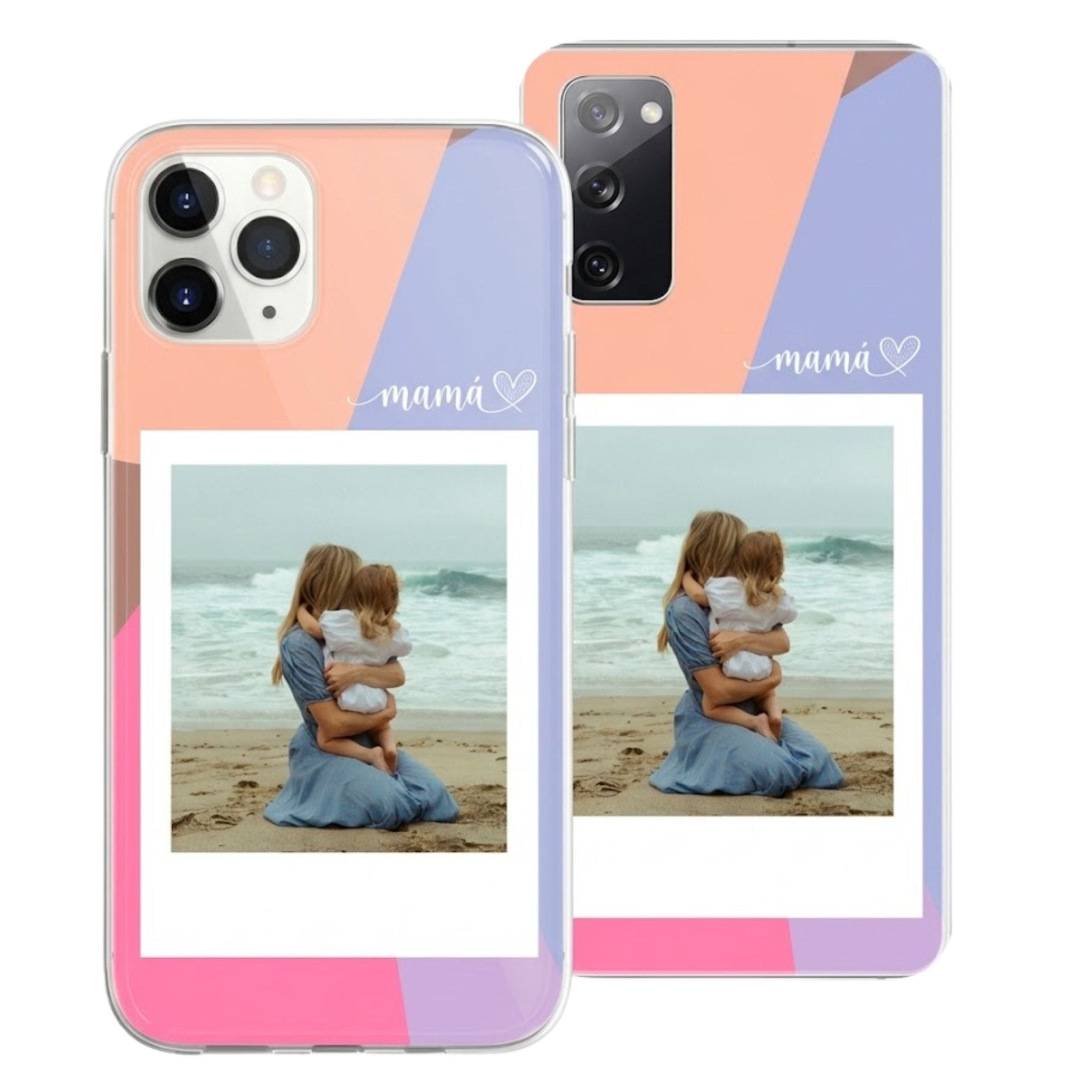 Funda Personalizada - Foto Kodak Con Fondo Geométrico