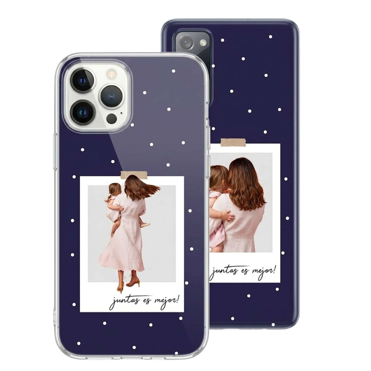 Funda Personalizada - Foto con Frase Juntos Es Mejor